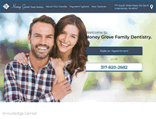 Tablet Screenshot of honeygrovefamilydentistry.com